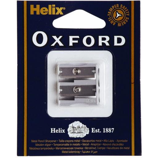 Helix® Oxford Double Hole Metal Pencil Sharpener