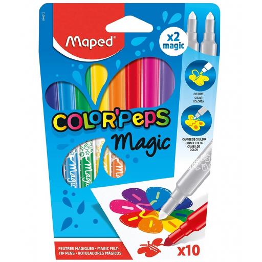 Maped® 'ColorPeps' Magic Colour Reveal Felt Tip Pens - Pack of 10