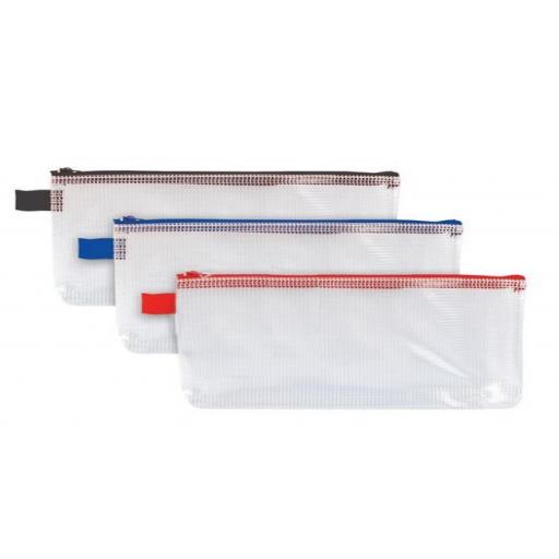 Tuff Bag Clear Pencil Case with 30cm Ruler